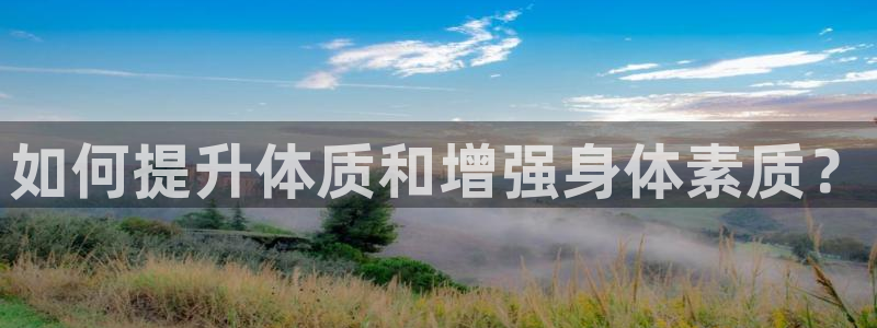 蚂蚁体育怎么样：如何提升体质和增强身体素质？